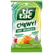 Tic Tac Chewy Sour Adventure Candy, Sour Candy, 7 oz