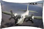 Satin Pillowcase for Hair and Skin Silk Pillow Cases Queen Size Satin Pillow Cover 20x30 Inches US Army Plane Pillowcases with Zipper Cooling Pillow Cases Gifts for Women Men