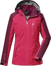 [killtec] Women's Functional Outdoor Jacket with Zip-Off Hood, Packable