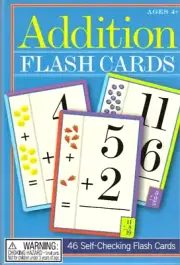 Addition Flash Cards Age 3 Up NEW! Learn 46 Self Check Cards Big 5.5 x4 eeboo
