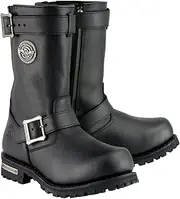 Milwaukee Leather Men's Black 11-Inch Classic Engineer Motorcycle Leather Boots MBM9020