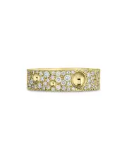 Roberto Coin 18K Yellow Gold Pois Moi Diamond Luna Ring
