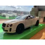 BENTLEY 賓利 1:24 珍珠白 仿真模型車 WELLY 威利