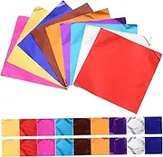 CHICAMPERA 200Pcs Foil Wrapping Papers for Candies and Chocolates Lightweight Packaging Supplies for Lollipops Sweets Treats Versatile for Wrapping