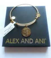 Alex and Ani BECAUSE I LOVE You Charm Bangle Bracelet MOM SISTER Daughter NWT