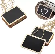 16 Pack Chalkboard Tags for Baskets Message Board Signs with String, Hanging Lab
