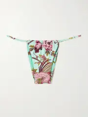[SKIMS] SKIMS - + Roberto Cavalli Signature Swim String Bikini Bottom - Fagianella - Multi - M M Multi