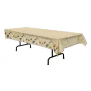 Sandy Beach Plastic Tablecloth