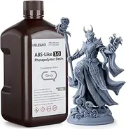 ELEGOO ABS-Like 3D Printer Resin 3.0, 405nm UV-Curing Photopolymer Resin for LCD/DLP 3D Printing, with Enhanced Strength and Toughness, High Precision, Low Viscosity, Grey 2000g