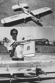 Model Airplane Plans (UC): P-40 Warhawk 56" Stunt for .35-.40 by Bill Simons
