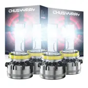 H11 + H11 Faros LED Bombillas de luz alta y baja 4x For Nissan Altima 2007-2018