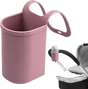 Pram Cup Holder - Non Slip Bottles Rack, Silicone Holder, Adjustable Drink Slot, Versatile Baby Pram Steering Car For Outdoor Adventures, Drink Receiver For Wheelchair