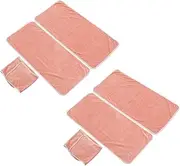 Vaguelly 2 Sets Super Fiber Hair Wraps for Women Spa Towels Kit Durable Beauty Salon Head Wraps Drying Fiber Hair Towels for Home Professional Use