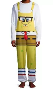 Spongebob Squarepants Union Suit Pajamas Pants Mens Size S M L Women Costume NWT
