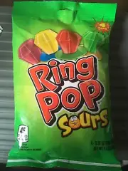 (2 Bags ) Ring Pops Sours 4-ct Candy 45 Calories Free Shipping