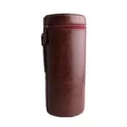 Retro Pu Leather Lens Pouch Bag Protective Case For Universal Dslr Camera Coffee_Large