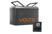 VoltX 12V 100Ah Lithium Battery + Switch Panel ON-OFF Control Box (Connect 12 Devices)