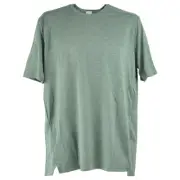 Surge Green Dry Fit Vent Plain Solid Blank Adult Men Crew Neck Tshirt Tee Medium