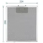 224 mm x 290 mm Brandnew ChefSimpson Westinghouse Kleenmaid Rangehood filter