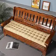 Outdoor Non Slip Bench Cushions for Pallet Furniture Reusable Garden Cushions for Swing Chair Yellow Rectangle Cushion Replacement 53x53cm