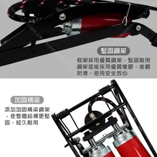 【立達】高壓打氣筒 打氣機 台灣製 腳踩式 腳踏車打氣 雙筒打氣筒  充氣機 汽機車輪胎打氣機【G23】