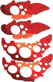 JOINPAYA 2 Sets Acoustic Guitar Pickguard Maple Leaf Design Scratch Protection Plates with Self Adhesive for Easy Installation Pack for Creative Style