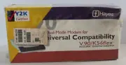Hayes Accura External V.90 56K RS-232 Serial Fax Modem Model H08-03328