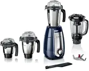 [Bosch] TrueMixxPro MGM6642 DIN 750 watts Mixer Grinder 750 Juicer Mixer Grinder (4 Jars, Deep Blue)