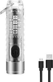 Mini Led Flashlight, Handheld Flashlight, 400 Lumens Outdoor Rechargeable High B
