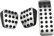CHPGKGVNVT Stainless Steel Car Pedal Pads Cover for Mercedes Benz A B CLA GLA GLE ML GL R W164 W166 X156 X164 X166 2012 2013 2014 2015 Pedals(MT 3 PCS)