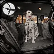 Dog Car Seat Cover, Premium Hard Bottom Car Seat Protector, Universal Pet Back Seat Hammock, Extra Sturdy & 100% Waterproof Back Seat Extender, Large Space & Safety for Dogs