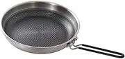 1 PCS Outdoor Stainless Steel Honeycomb Shading Non-Stick Pan Camping BBQ Frying Pan Induction Cooker Gas Stove Folding Wok