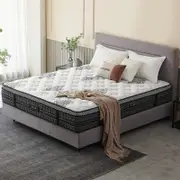 Royal Sleep KING SINGLE Mattress Medium Firm Euro Top 7 Zone Pocket Spring Foam