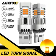 AUXITO 7440 Canbus LED Turn Signal Light W21W Bulbs Amber No Load Resistor Need (for: Toyota)
