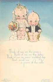 Wedding [Kewpies] : Rose Cecil O'Neill : Archival Quality Art Print