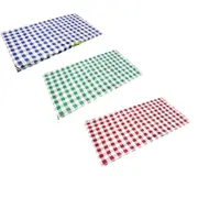 Cross Gingham Rectangle Waterproof Tablecloth (120x90cm) - Blue