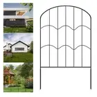 Garden Fence Panel Animal Barrier Picket Decor Landscape Patio Fences Iron Wire
