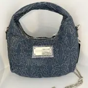 True Religion Purse logo NWT everyday use denim handbag with chain strap