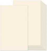 8.5x14 Cream Cardstock, 65lb Legal Thick Card Stock Paper 100 Sheets, Goefun Heavyweight Cardstock Printer Paper for Arts and Crafts, Posters, Brochures, Menus, Cards, Covers
