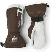 Army Leather Heli Ski Gloves - 3-Finger Design for Ultimate Warmth and Dexterity