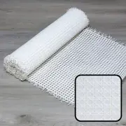 PLASTIC Rattan Cane Webbing | HEX Circle | WHITE