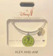 Tinker Bell Alex And Ani Bracelet THINK HAPPY THOUGHTS Disney Parks Authentic