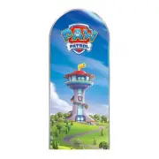 Paw Patrol Logo Lookout Tower Cardboard Backdrop 185cm x 80cm Adventure Bay