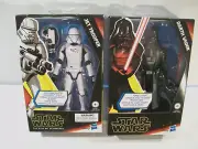 New Star Wars Galaxy Of Adventures Action Figure Lot, Darth Vader, Jet Trooper