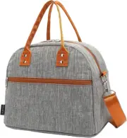 Insulated Lunch Bag with Shoulder Strap for Women, Men, and Kids, Large and Reus