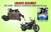 Royal Enfield Black "Lockset Assembly For Shotgun 650"