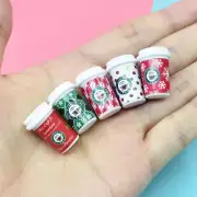 10PC Doll House Miniature 1/12 Coffee Cups Drinks Bottle Christmas Accessories