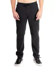 Natori Men's Caviar Classic-Fit Drawstring French Terry Pants Size L