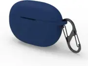 Soft Silicone Protective Cover Case Compatible with Beats Studio Buds (Navy)
