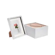 Nicola Spring 8" x 10" White 3D Box Photo Frames - 5" x 7" Mount - Pack of 5